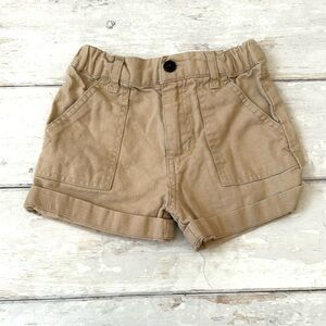 George 12m Baby Boy Khaki Shorts Summer Clothes Linen Lightweight